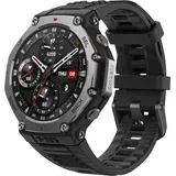 Amazfit T-Rex 3 Grau (Schwarzes Silikon Armband)