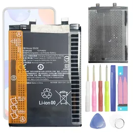 Xiaomi Poco X4 Pro 5G & Li-Ionen Akku BN5E ersatz Kompatibel mit Klebestreifen Inkl. Einbauwerkzeug