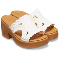 Crocs Women's Brooklyn Heels, Chalk Woven, 41-42 EU - 41 EU