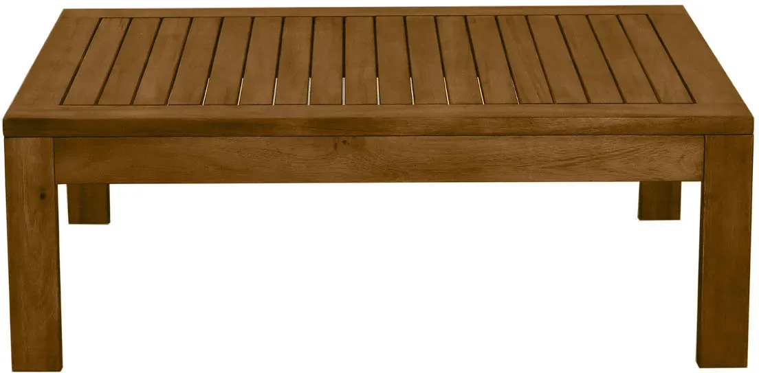 Table basse de jardin en bois massif L90 cm SALVADOR