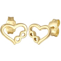 Elli PREMIUM Herz Liebe Unendlichkeit Infinity 375er Gelbgold OneSize Damen
