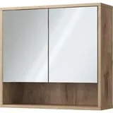 Vicco Badspiegelschrank Eliza Viking Oak 70 x 65 cm mit 2 Türen
