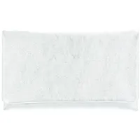 ABRO Leather Mimosa Clutch Bag S White / Whitegold