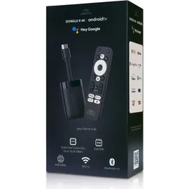 Homatics Dongle R Android TV Mediaplayer Stick Schwarz 4K WiFi5, Dolby Audio, Sprachfernbedienung)