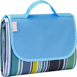 LATERN Große Picknickdecke, 200CM x 200CM Faltbare Picknickmatte Zweilagige wasserdichte Sanddichte Stranddecke Tragbare Picknickdecke für Strand Park Camping Wandern Familienkonzerte