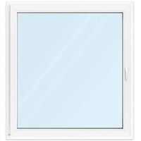 Fenster 120x130 cm, Kunststoff Profil aluplast IDEAL® 4000, Weiß, 1200x1300 mm, einteilig festverglast, 2-fach Verglasung, individuell konfigurieren