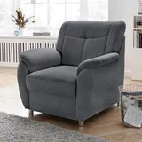 sit&more Sessel SIT & MORE "Sonoma", grau (dunkelgrau), B:95cm H:91cm T:90cm, Struktur (100% Polyester);Luxus-Microfaser ALTARA NUBUCK (100% Polyester), Sessel, Sessel, mit Federkern