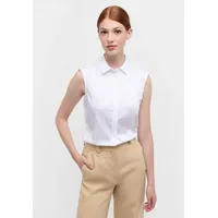 Eterna Regular Bluse ohne Arm Hemdkragen weiß - 42