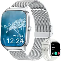 Smartwatch mit Telefonfunktion für Damen Herren Blutdruckmesser, Herzfrequenzmesser, SpO2-Messung, Schlafüberwachung, Menstruationszyklusüberwac...