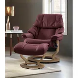 Stressless Stressless® Relaxsessel »Reno«, mit Classic Base, Größe S, M & L, Gestell Eiche, rot