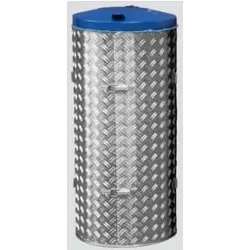 VAR Kompakt-Abfall-Sammelgeräte mit Edelstahl und Alu-Duett-Blechen Deckel enzianblau