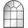 Homcom Wandspiegel 70 x 50 cm Spiegel mit Metallrahmen Dekorativer Hängespiegel Flurspiegel für Schlafzimmer Wohnzimmmer, Schwarz Metall, 2x50x70 Wandspiegel