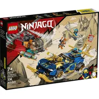 LEGO® LEGO® Ninjago 71776 Jays und Nyas Rennwagen EVO Konstruktionsspielsteine, (536 St)