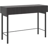 Selsey - Nolie - Schminktisch Mit 2 Schubladen, Holzoptik Esche Schwarz, 110 cm