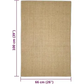 vidaXL Kratzbaum 66 x 100 cm hellbraun