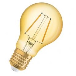 LEDVANCE LED-Vintage Lampe 1906, 2,5W, E27, 824, CL A Gold 1906