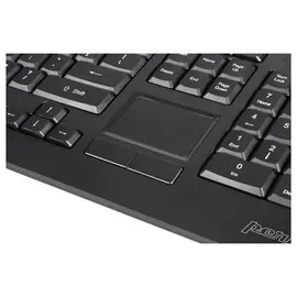 Perixx PERIBOARD-513 Kabelgebundene USB-Tastatur Touchpad, Schwarz, US Englisch Layout