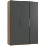 MID.YOU Drehtürenschrank Level 36A 150 x 216 x 58 cm grau