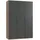 MID.YOU Drehtürenschrank Level 36A 150 x 216 x 58 cm grau