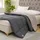 Wometo Steppbett Bettdecke Wende-Design ca. 155x220 cm – grau & hellgrau – buntes Ganzjahres Steppbett (Sommer und Winter) I farbig und ohne extra Bezug