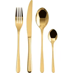 Taste Besteck-Set goldfarben 24 El.