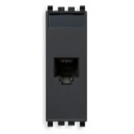 Vimar EIKON Serie – Steckdose RJ45 Netsafe Cat5e UTP grau