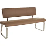 MCA Furniture Polsterbank »Arco«, (1 St.), belastbar bis 280 kg, Kunstleder, in verschiedenen Breiten, braun
