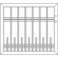Osmo holz OSMO Tor Alu-Fence Square DIN L 100x89