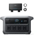 Kit Anker Solix C2000 Gen 2 Mit Charger 2, 1200w Dual-dc-ladegerät