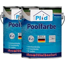 Plid Beton Poolfarbe Poolblau seidenglänzend 5 l