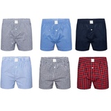 MG-1 Herren Web-Boxershorts 6er Pack