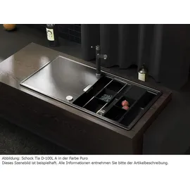 Schock Tia D-100L A weiß Granit Handbetätigung 1000 x 500 mm