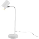 meineWunschleuchte LED Schreibtischlampe in Weiß matt, Spot Höhe 45cm