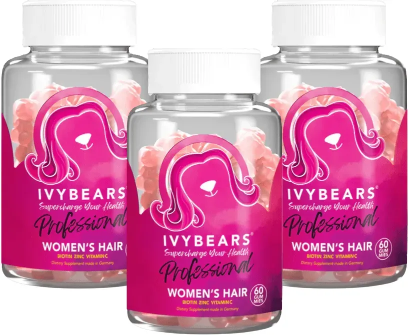 ivybears Women's Hair Vitamins Professional 3 month treatment (3 )