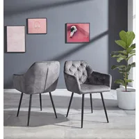 Hela Esszimmerstuhl HELA "Kira Schalenstuhl Boho, Bestseller", grau (hellgrau,