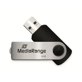 MediaRange Flexi-Drive 16GB schwarz/silber