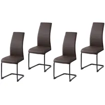 Hti-Living Schwingstuhl SallyP PU Braun