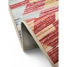 benuta Basic Waschbarer Teppich George - Multicolor/Beige 200x300 cm - Kunstfaser - Rechteckig & im Style: Kelim, Ethno-Style, Shabby Chic - Pflegeleicht für Wohnzimmer Schlafzimmer