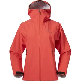 Bergans Damen Essentials 2.5L Shell Regenjacke Peachy Red M