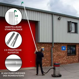 MONSTER SHOP Saugstange für Dachrinnen Reinigung 7,2 m