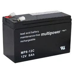 Ersatz-Akkusatz 2x 12V 8Ah für elektrischen Schneeschieber Powerpac ES230
