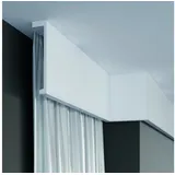PROVISTON Lichtleiste Indirekte Beleuchtung Deckenleiste 110 x 40 x 2000 mm Polyurethan Weiß Hochwertig Stuckleiste Modern Robust Langlebig Stoßfest 2 Meter