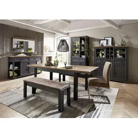 Innostyle Highboard 2 Glas-/Holztüren 8 offene Fächer 0 x 0 x 0 cm Grau