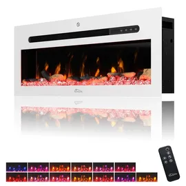 Tronitechnik Wandkamin Panorama Weiß