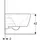 Geberit iCon Wand-WC Tiefspüler, geschlossene Form, Rimfree weiß/KeraTect 501661008
