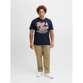 Jack & Jones PlusSize JACK & JONES Jjelogo Tee Ss Oneck 2 Col Aw25 Noos Pls - Plus Size