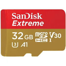 SanDisk microSDHC Extreme 32GB Class 10 100MB/s UHS-I U3 V30 А1 + SD-Adapter