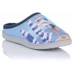 Plumaflex  Hausschuhe 12317 CHICA PLAYA  in Blau, 41
