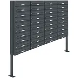 AL Briefkastensysteme AL 40 Fach Anthrazit Grau