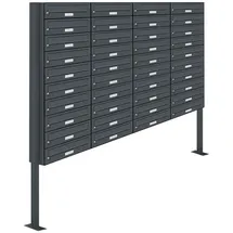 AL Briefkastensysteme AL 40 Fach Anthrazit Grau